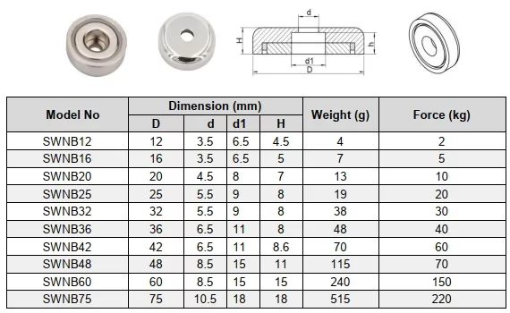 sahllow magnet